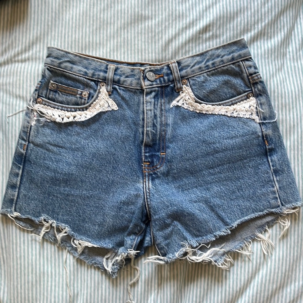 Vintage Calvin Klein cut off Jean shorts - fit like a 25, high rise